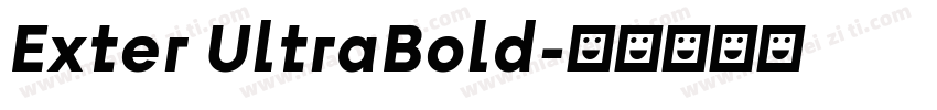 Exter UltraBold字体转换